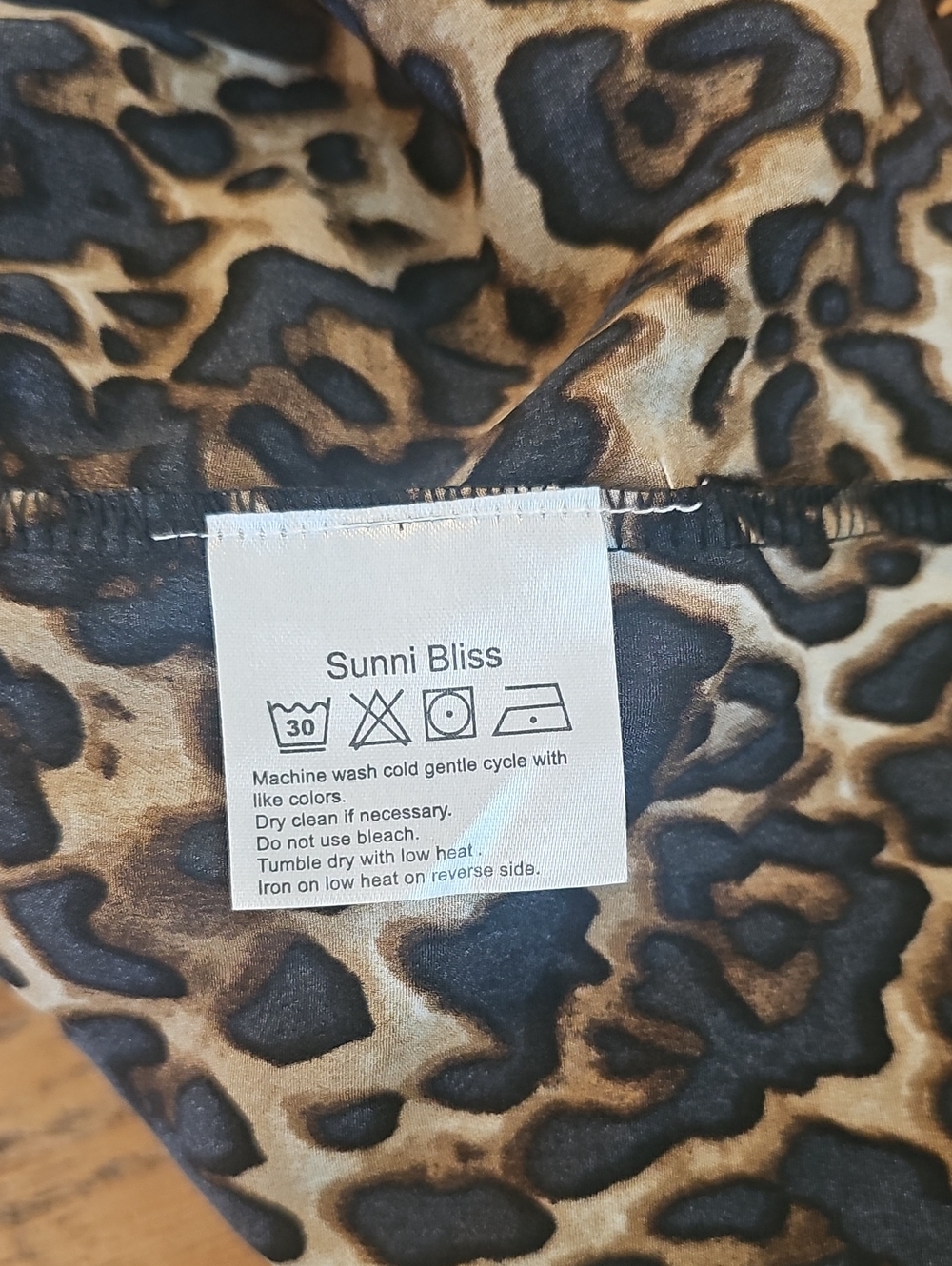 Strapless Leopard Print Ruffled Mini Dress - Picture 6 of 6